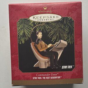Vintage Star Trek Commander Data Hallmark Ornament